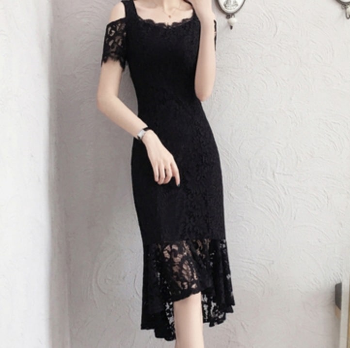 ワンピース ドレス レディース 膝下 ノースリーブ レース 刺繍 透け感 個性的 存在感 エレガント かわいい 大人可愛い きれいめ 大人 上品 おしゃれ 花柄 フラワー 夏 デート お出かけ
