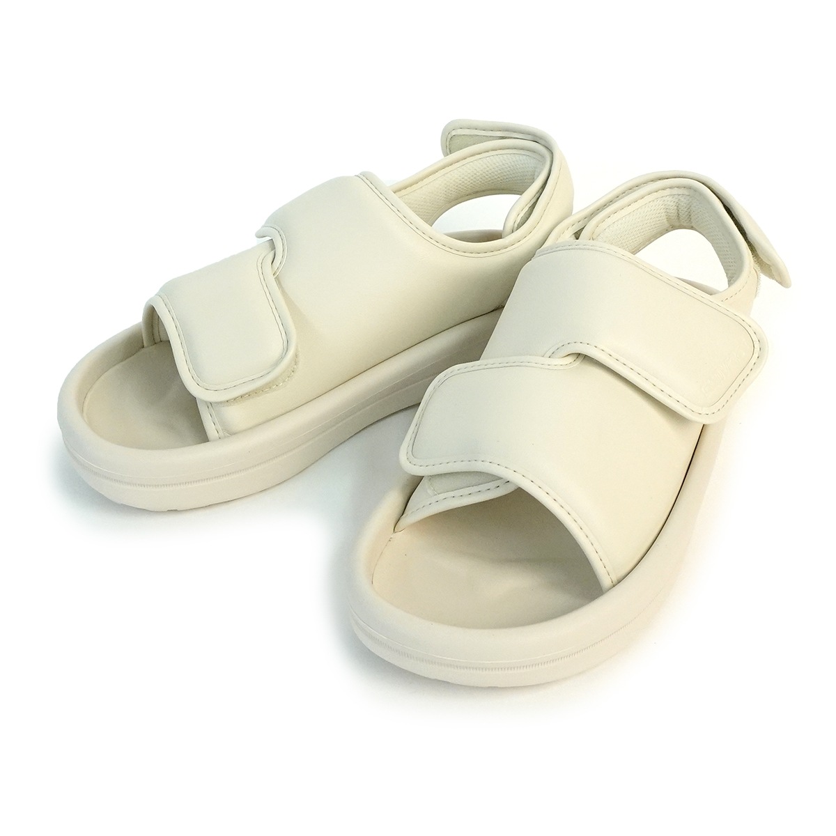 サンダル レディース メンズ パオ DB ボーンホワイト シンプル 柔らかい ベルト 脱げにくい かわいい