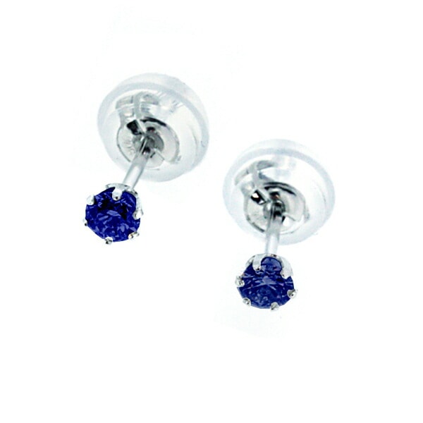 セール サファイヤピアス 計 0.24ct 6本爪 18WG ブルー サファイヤ ピアス 0.24カラット ホワイトゴールド 天然サファイヤ セレブ ブランド スタイル メンズ レディース アクセ