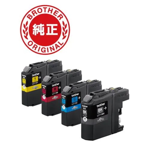 インク ブラザー 純正 カートリッジ 純正インクカートリッジ お徳用4色パック(ブラック・シアン・イエロー・マゼンタ)LC113-4PK インク