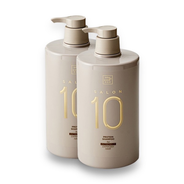 [1+1]サロン10 タンパク質 シャンプー 990ml+990ml / ダメージ 毛髪用