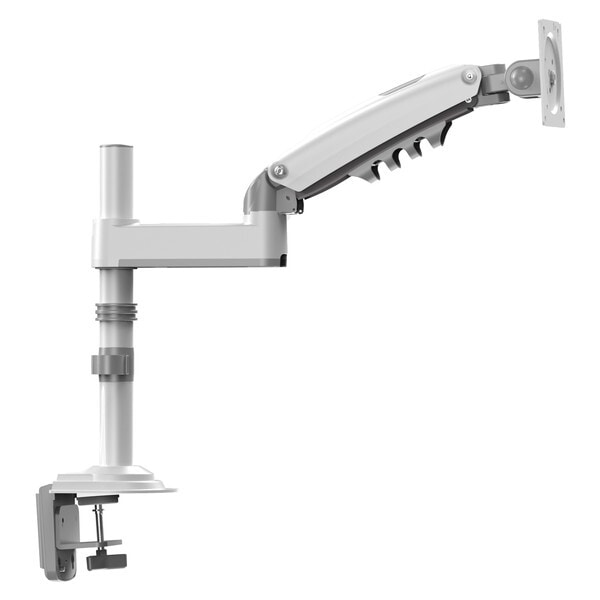HUANUO HNSS32W ホワイト ガススプリング式モニターアーム 13-32インチサイズモニター対応 シングル画面