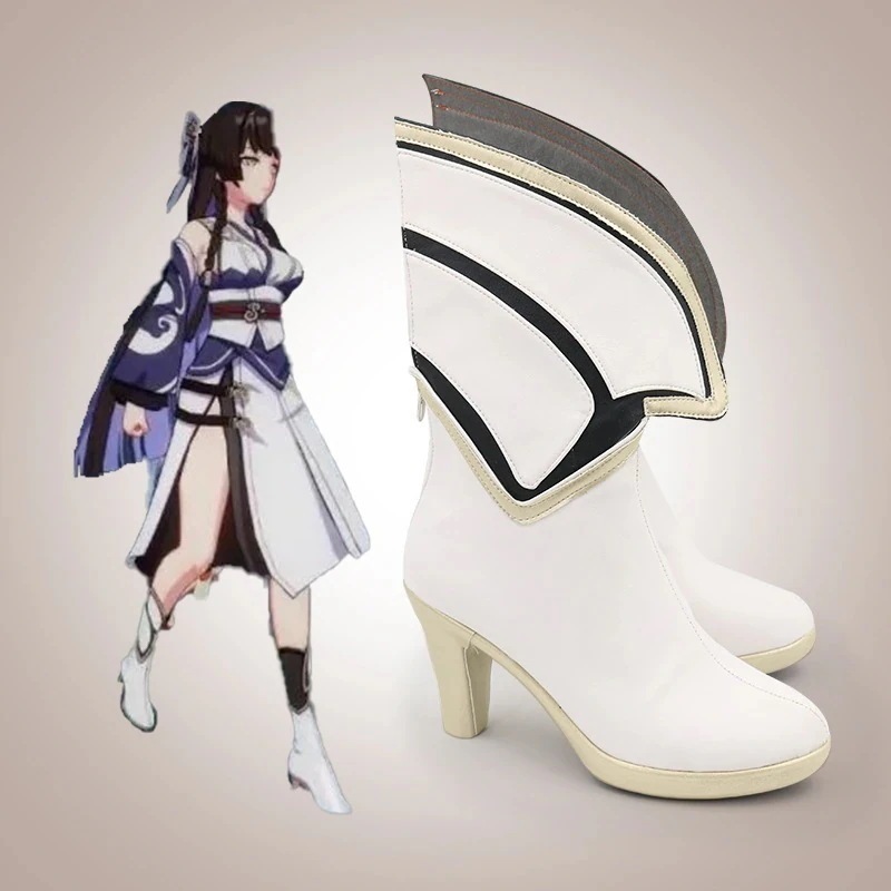 崩壊3rd林朝雨リンチョウウコスプレ靴ブーツ