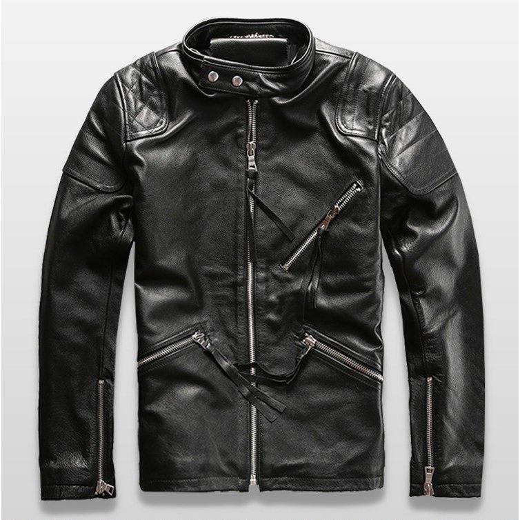 本革ジャケット バイク用 レザージャケット メンズ 革ジャン 牛革 バイクジャケット バイクウェア 19,418円