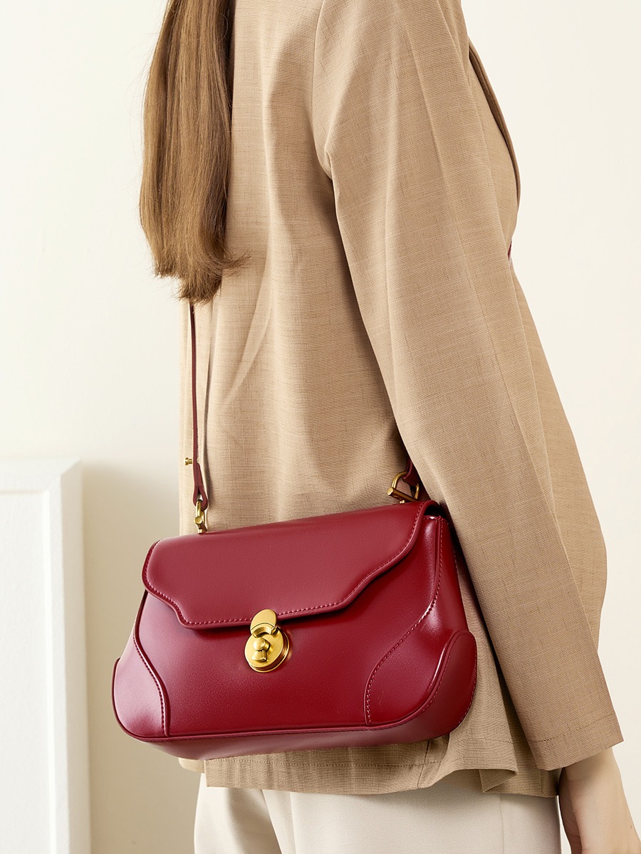 Niche underarm bag female cowhide single shoulder high-grade bag crossbody