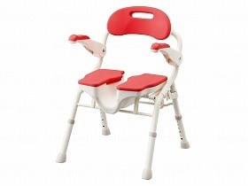 アロン化成 折りたたみシャワーベンチ HPフィット レッド 536070