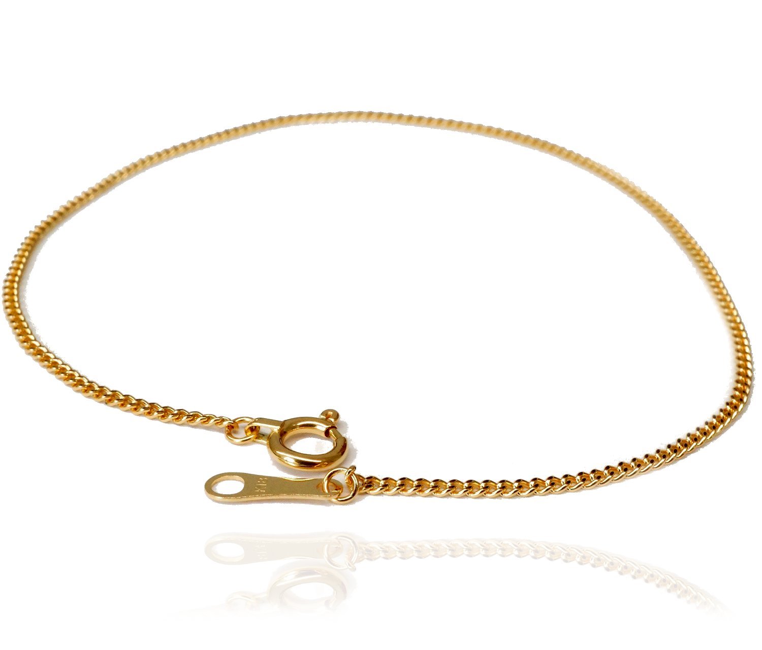 Ys jewelry 日本製 18金 喜平 ブレスレット 幅1.2mm 全長18cm 2面カット ブレスレット K18 YG メンズ レディース ブレス 18k 男性 女性