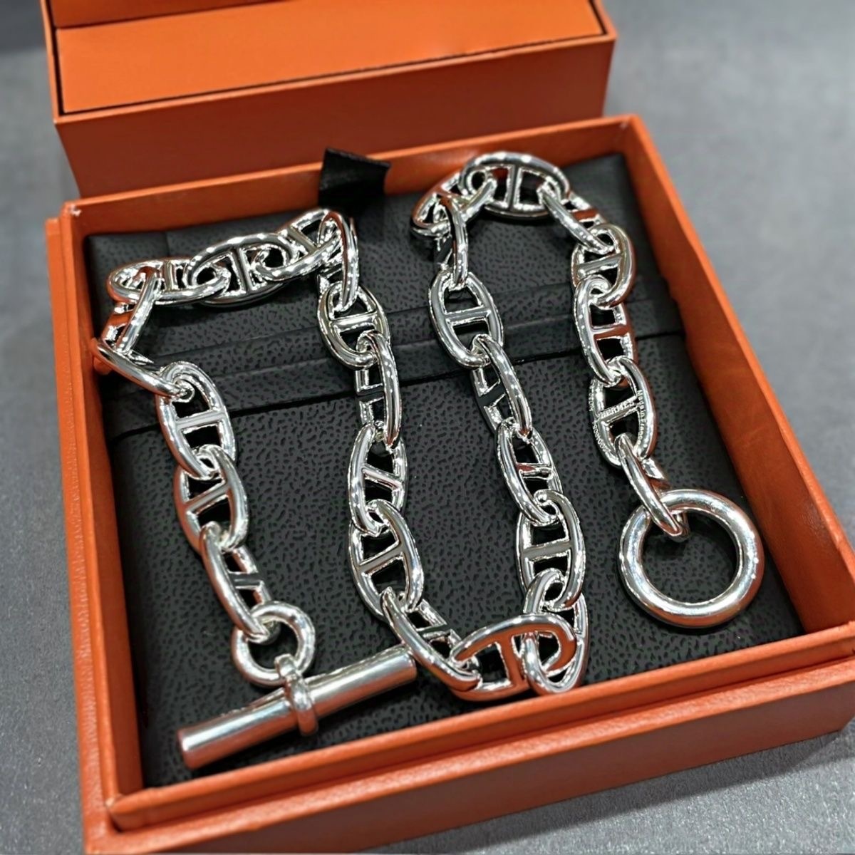 【大人気】アンカーチェーン シルバー ネックレス TGMサイズ 53cm 6,106円