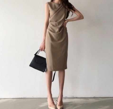 大人ノースリーブワンピース ロング丈 袖あり 綿 光沢 爽やか 大人スタイル 大人可愛い きれいめ シンプル カジュアル 大人 上品 おしゃれ かっこいい レトロ アジアン 大人可愛い 大人女子