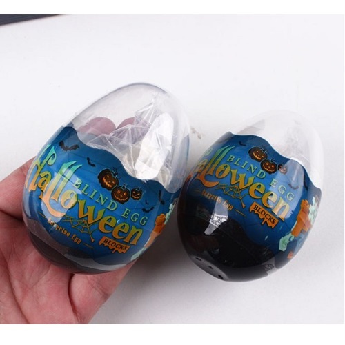 ハロウィーンスマイリーカボチャミニブロックx 12個面白いおもちゃ団体ギフトパーティーイベントプロモーション