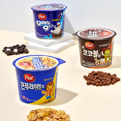 Qoo10] post カップシリアル 3種_ココボー : 食品
