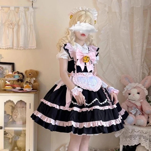 今年 短纳期 3点 セットアップ ワンピース ハロウィン 大人 仮装 コスチューム服 衣装 ガーリー 甘め 学園祭 文化祭 ファッション系 レディース セクシー型 ブラックスリーブソフトかわいい風