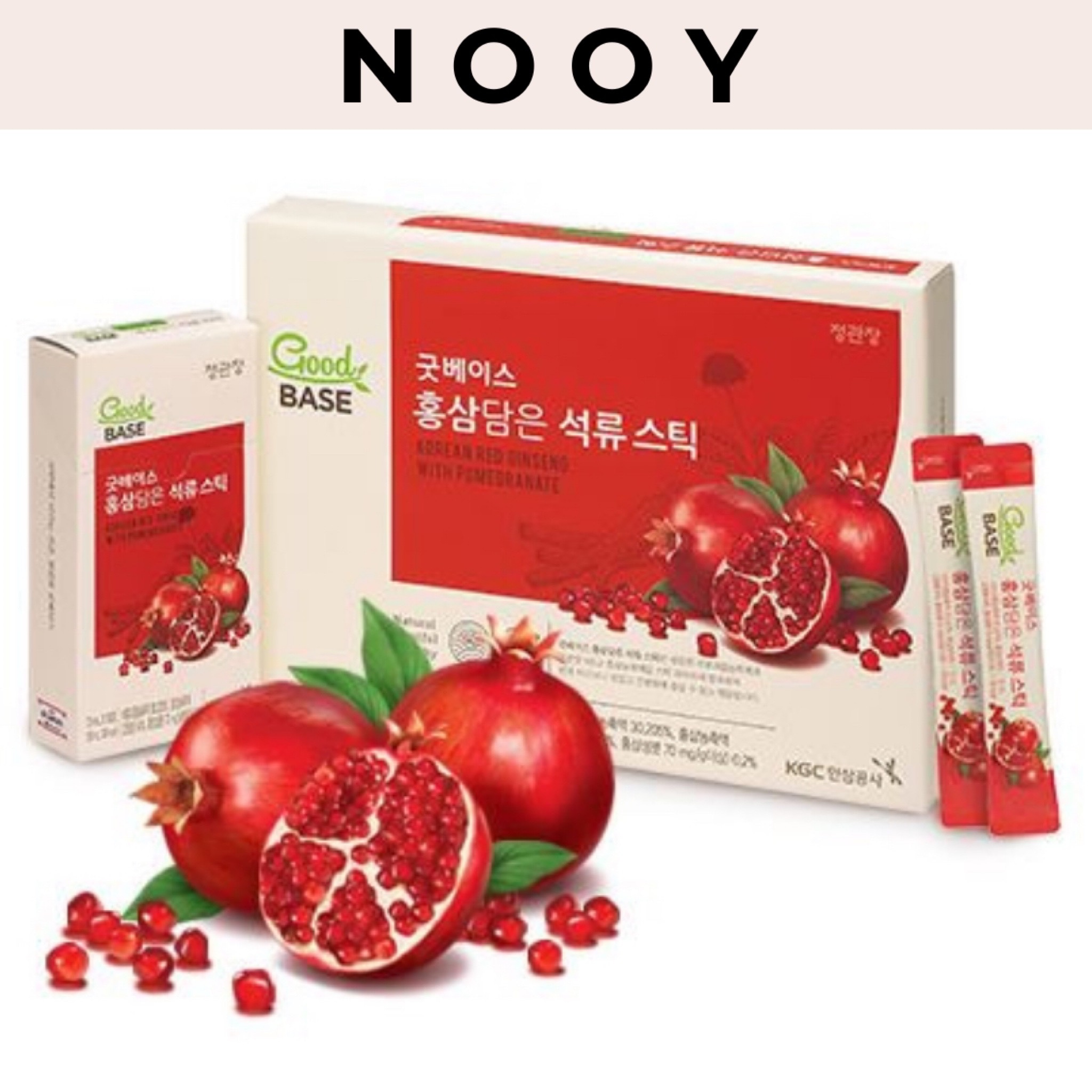 Goodbase 紅参ザクロ スティック 10ml 30包 韓国紅参スティックエイジングケアザクロビタミンCサプリ