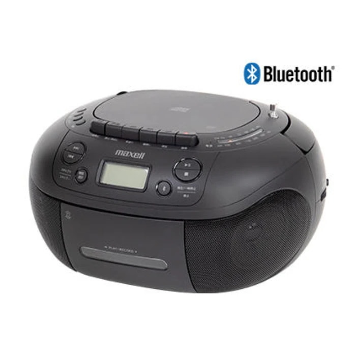 CDラジカセ Bluetooth対応 CDラジオカセットレコーダー MXCR-200 ブラック