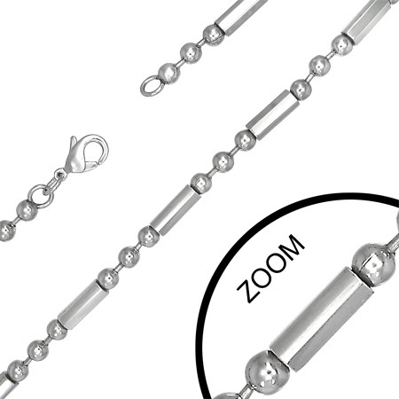 バーベルチェーン ネックレス 長さ56cm 太さ4.5mm 首飾り サージカルステンレス316L アクセサリー 男性 女性 プレゼント 長い シンプル 単品 ロング stc00cva026xx