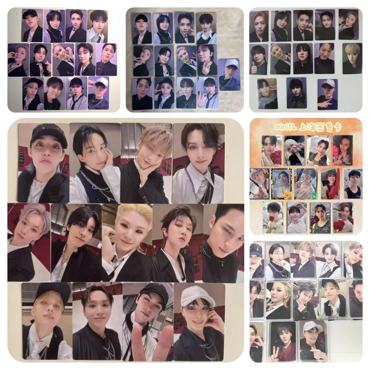 公式品　seventeen 一直娯 yzy mini12 上海/ヨンドンＢ/ヨンドンC/ヨンドンD/ yzy f / yzy 北京 offline　特典トレカ　13枚 　全員　セット