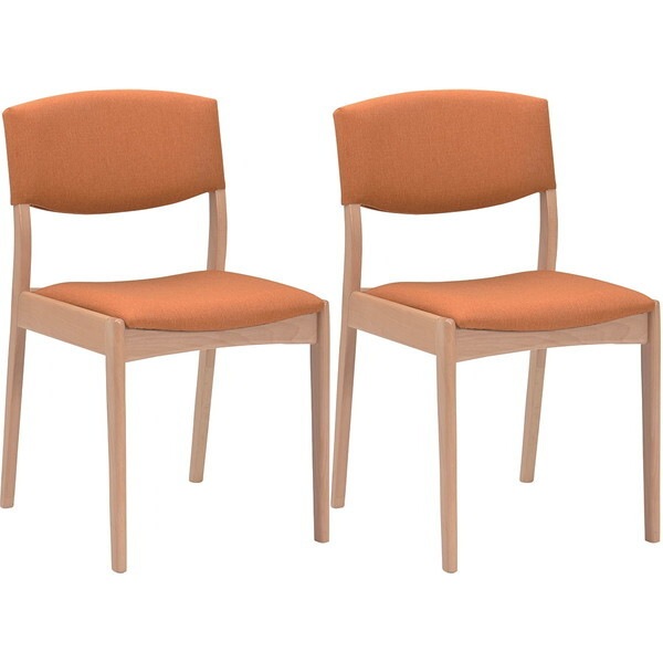 タマリビング ダイニングチェア ウェイブ OR 2脚入 ナチュラルオレンジ メーカー直送