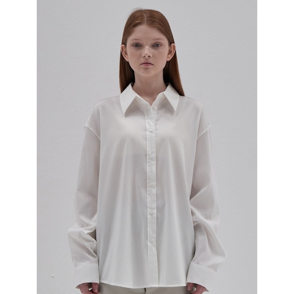 ELLIOTI リンクルフリークラッシーシャツホワイト