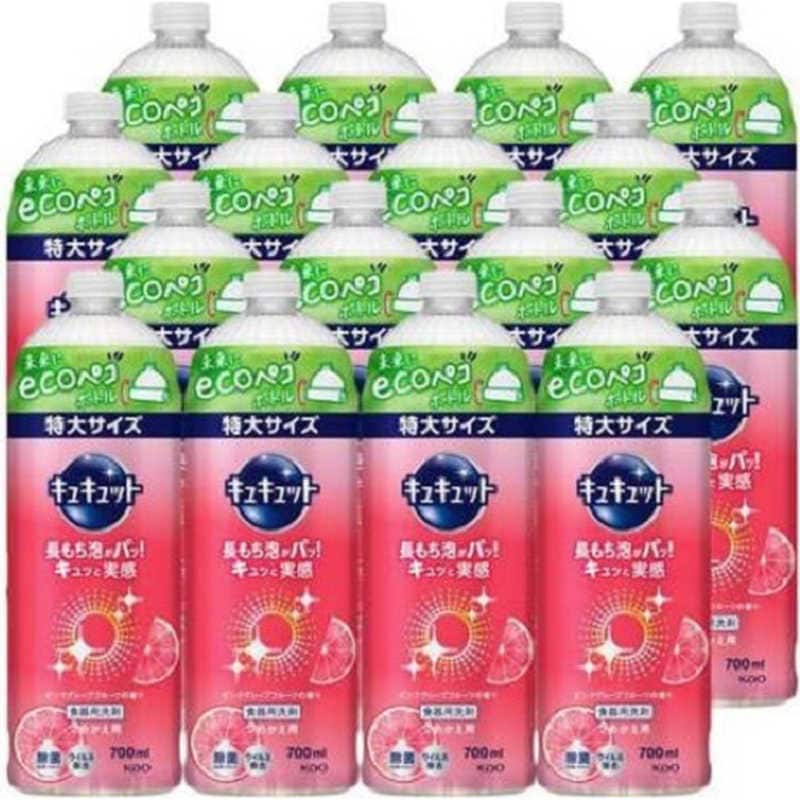 花王　(ケース販売) キュキュット ピンクグレープフルーツの香り つめかえ用 700mL×16個