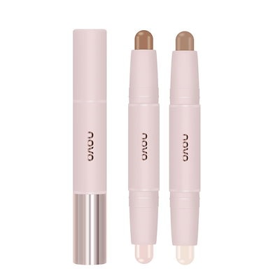 シェーディング ハイライト スティック 2in1 輪郭 立体顔 自然メイク コスメ マット ノーズシャドウ 初心者 コスメ 防水 防汗