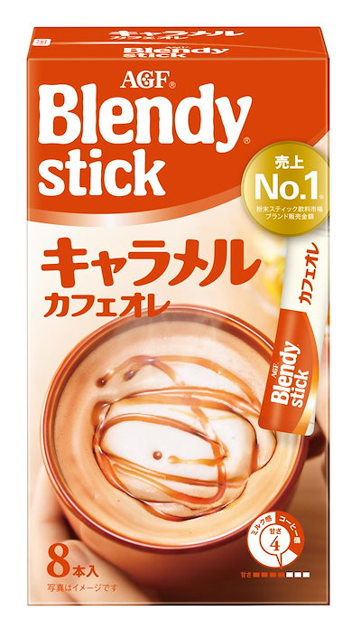他サイト： AGF ブレンディスティック キャラメルカフェオレ 8本 ×6箱 【 スティックコーヒー 】の商品画像