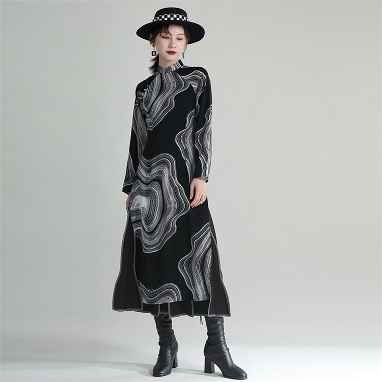 Insスタイル 長袖 ワンピース レディース 22春服 スプリット レトロ デザインセンス 正規店 Insスタイル 長袖 ワンピース レディース 22春服 スプリット レトロ デザインセンス 正規店