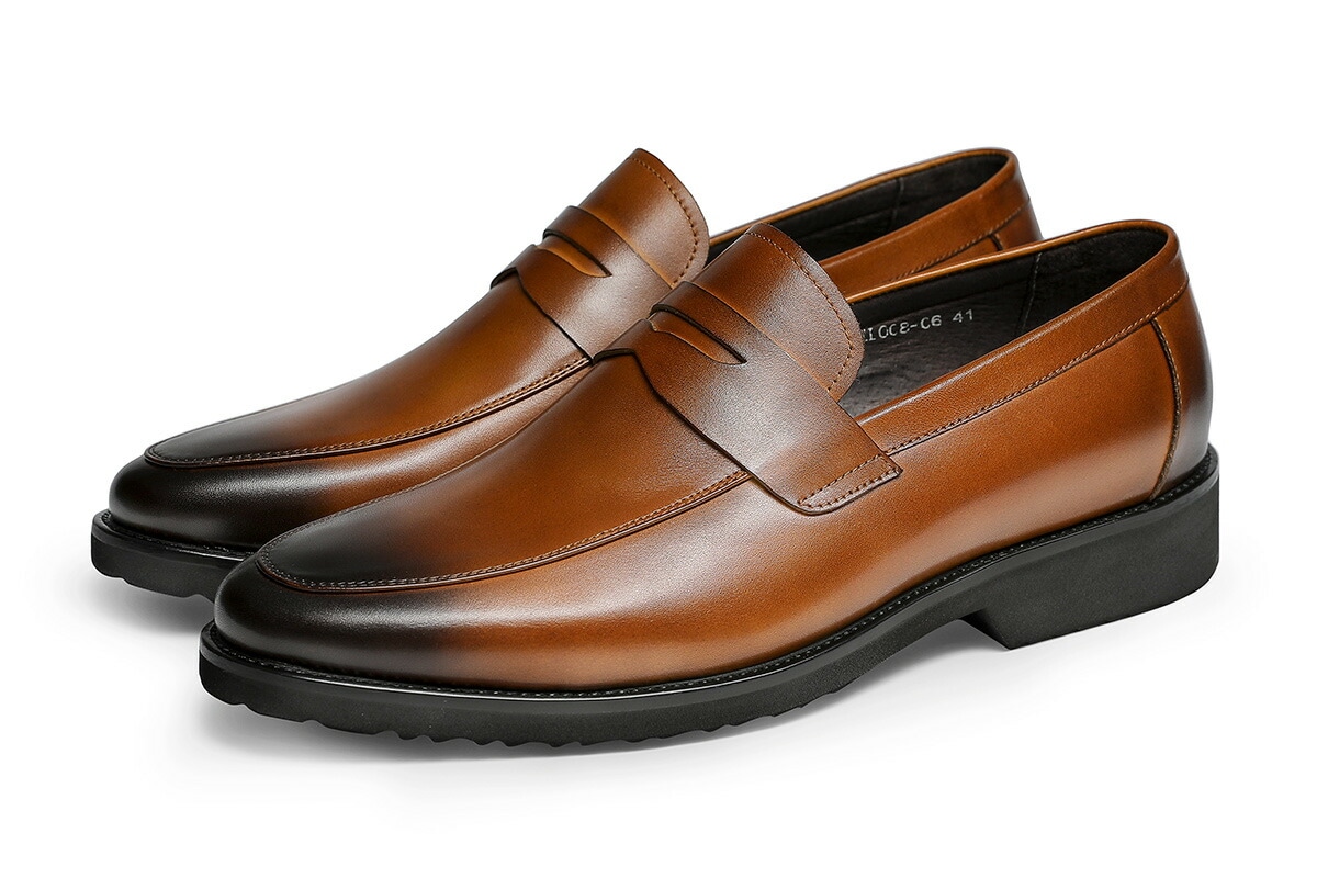 メンズ革靴 ビジネスシューズ ローファー Uチップ カジュアル 天然牛革 紳士靴レザー 3E 10,949円