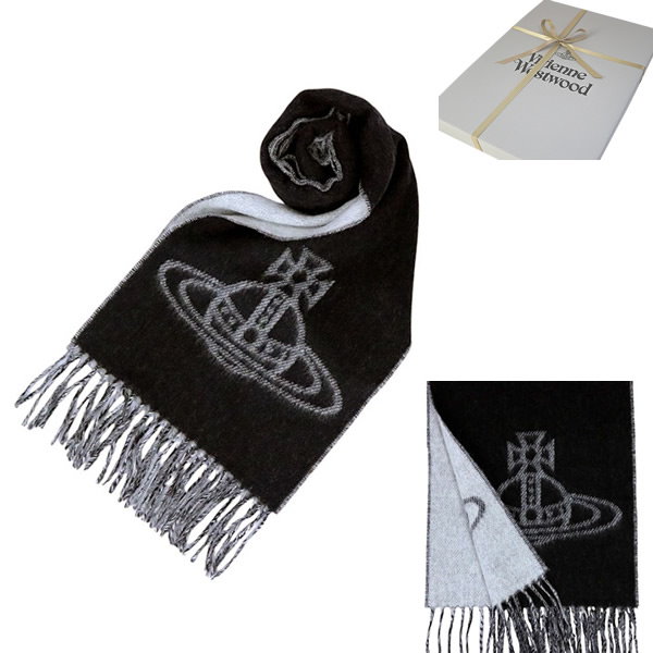 Vivienne Westwood 宇宙船ロゴ マフラー ヴィヴィアンウエストウッド マフラー メンズ レディース