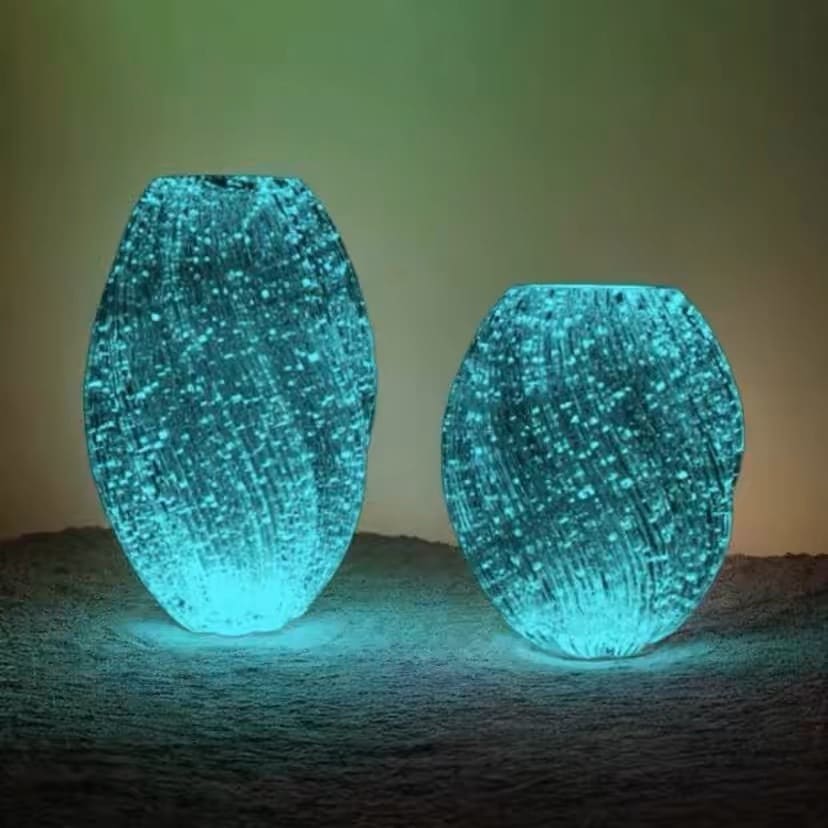 【20点セット】【送料無料】夜光麦芽糖ライト贅沢シンプル花瓶ガラス透明高級感家庭用リビングフラワー水耕器