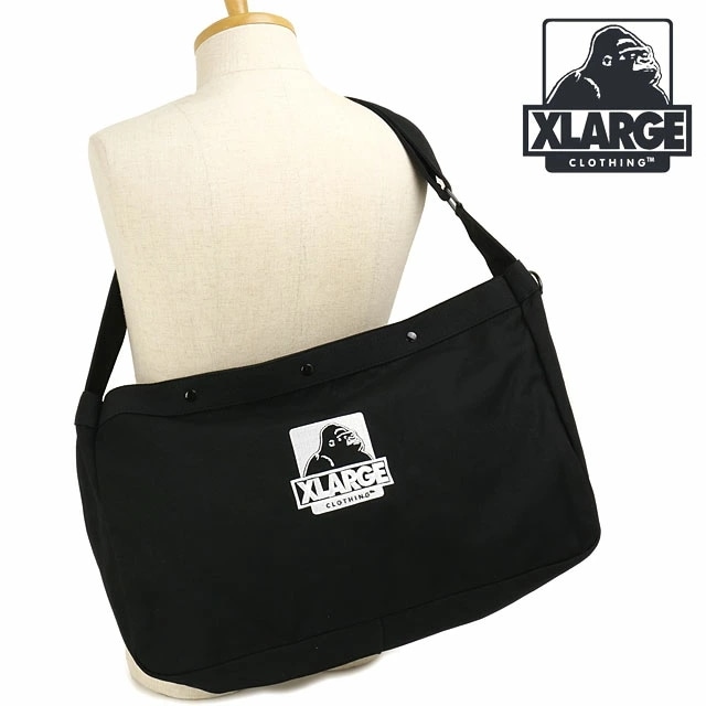 OG ポストマン ビッグショルダーバッグ [101253053006 FW25SPOT] OG POSTMAN BIG SHOULDER BAG メンズ・レディース 鞄 大き目 斜め掛け BLACK