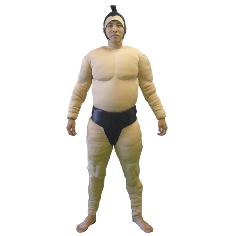 コスプレ 仮装 相撲セット 相撲スーツ3点セット 黒 【 コスプレ 衣装 ハロウィン 仮装 コスチューム すもう 力士 まわし パーティーグッズ 余興 メンズ 男性用 関取 お相撲さん 大人用 】コスチューム一式