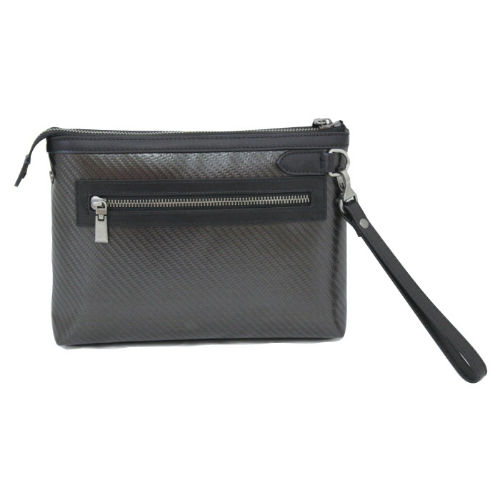 セカンドバッグ メンズ カーボンレザー スリム カーボン セカンドバック 男性用 黒ブラック バッグ 鞄 かばん bag 男性用 紳士物 カッコイイ かっこいい 大人 クラッチバッグ 人気 バレンタ