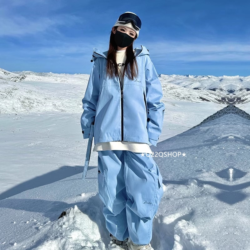 スノーボードウェア 2024 2025 上下セット メンズ レディース ジャケット アウター パンツ ズボン 3Lセットアップ ウィンタースポーツ スキーウェア スノボウェア スノー 防水防風 韓国風