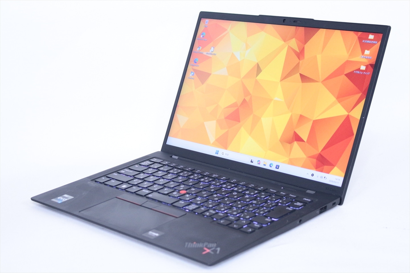 即配 良品 2022年快速モデル 12世代Corei5 ThinkPad X1 Carbon Gen10 i5-1235U 16G 256GB 14.0WUXGA Wi-Fi6E AAB評価