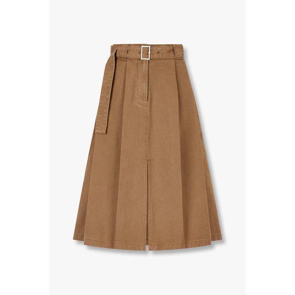 ベルト付きツータックスカート(9105132100AR)