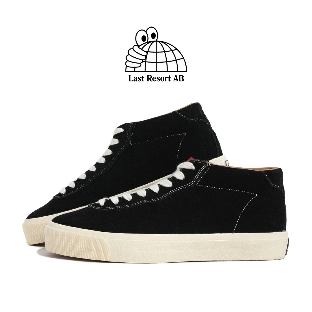 LAST RESORT AB ラストリゾート VM001 MID ミッド スニーカー BLACK/WHITE ( ブラック 黒 ハイカット レザースニーカー メンズ SKATE スケート VM001