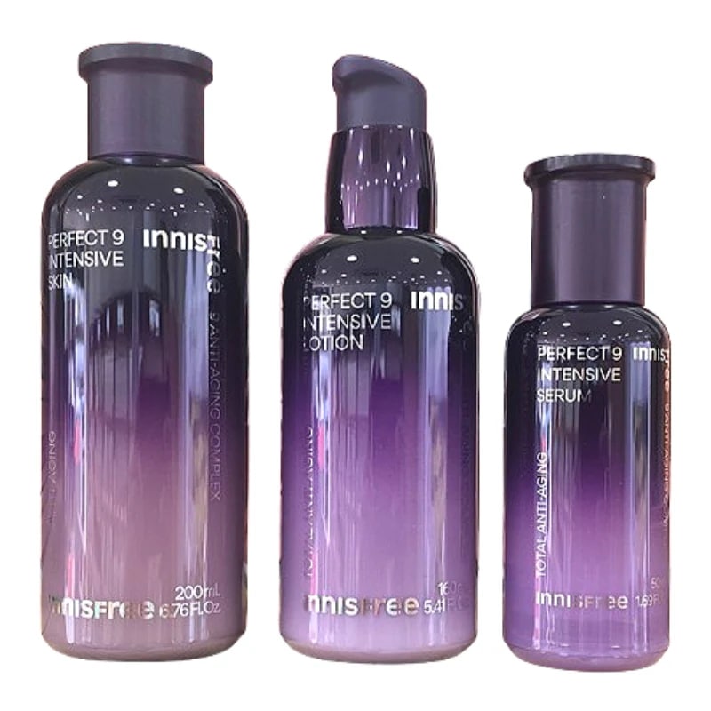 パーフェクト9 インテンシブ スキン200ml＋ローション160ml＋セラム50ml セット / 化粧水 乳液 美容液 スキンケア デイリーケア 保湿 セット