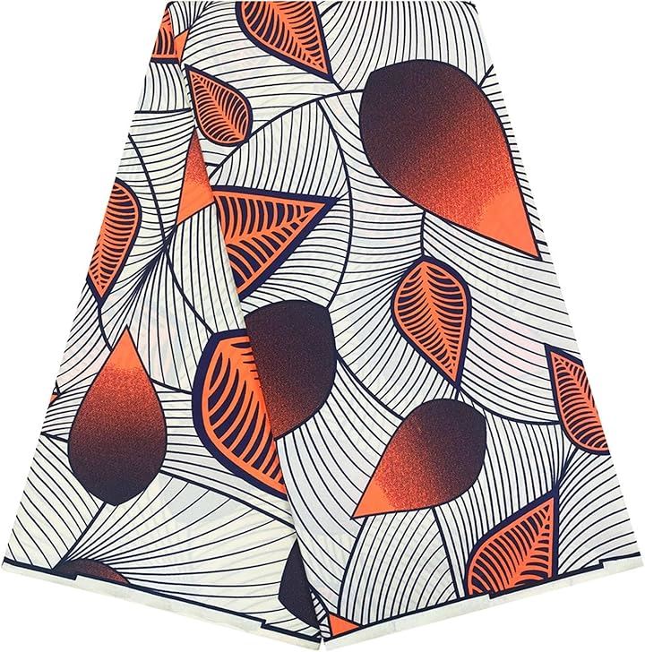 アフリカ布 アフリカンプリント アフリカンファブリック 生地(E)