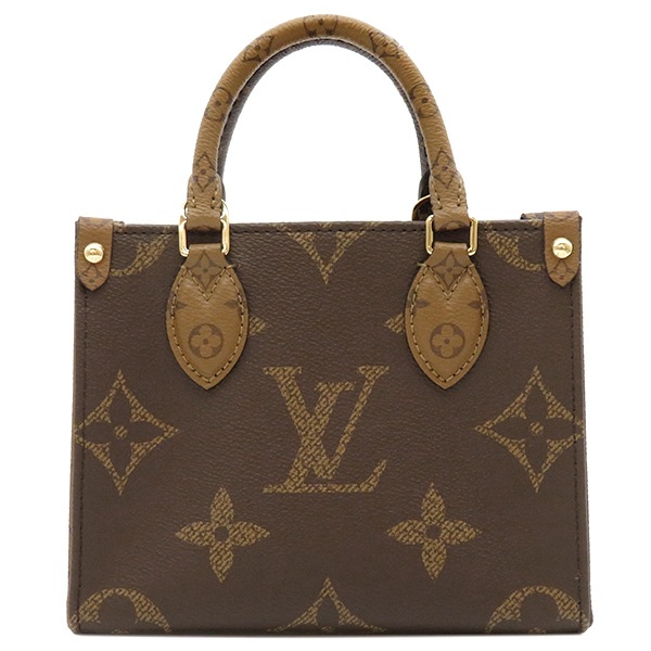 ルイヴィトン LOUIS VUITTON 2WAYバッグ オンザゴー BB モノグラムキャンバス モノグラムリバースキャンバス モノグラムリバース ゴールド金具 新品 未使用 ショルダー 茶 M46