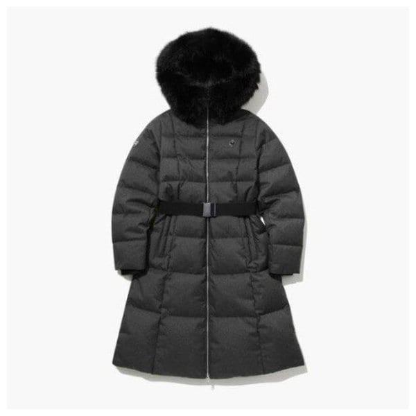 パディングNQJ QP422ODJN3-DGR 女性 ウール グース ロングダウン/DARK GRAY