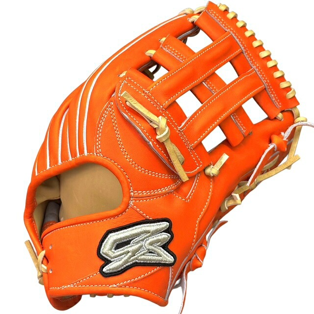 ジーエス(GS) 硬式グラブ 外野手用 SUPERH-OR25817 スーパーヘラクレス型 5ミリカット 右投げLH STオレンジ