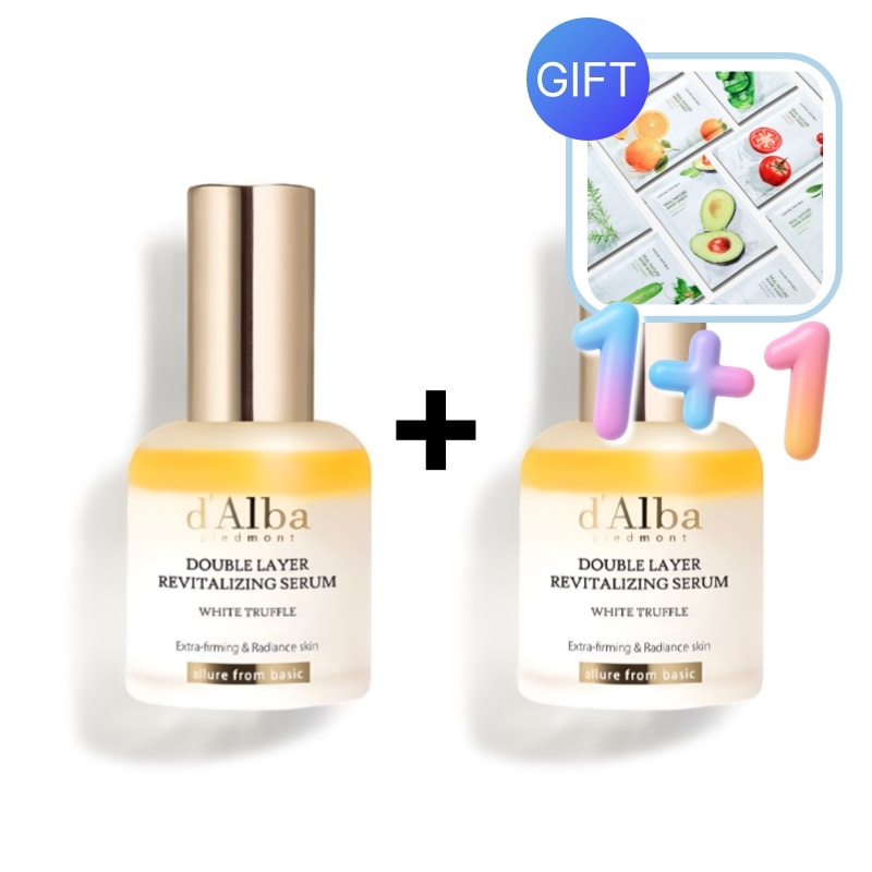 ホワイトトリュフ ダブルレイヤー リバイタライジングセラム 30ml×2本セット.韓国コスメ.美容液.スキンケア.保湿ケア.ツヤ肌.ハリケア.敏感肌用.低刺激.エイジングケア.ホームエステ