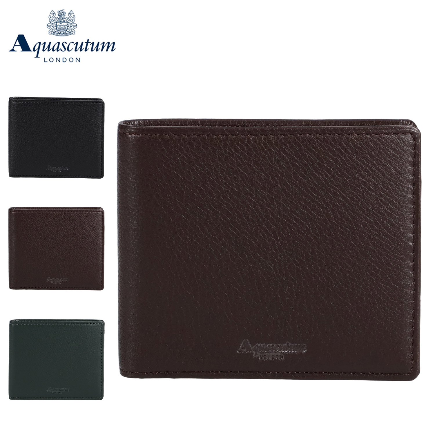 財布 二つ折り メンズ 本革 オールダム ブラック グン 黒 AQW-3100119 8,030円