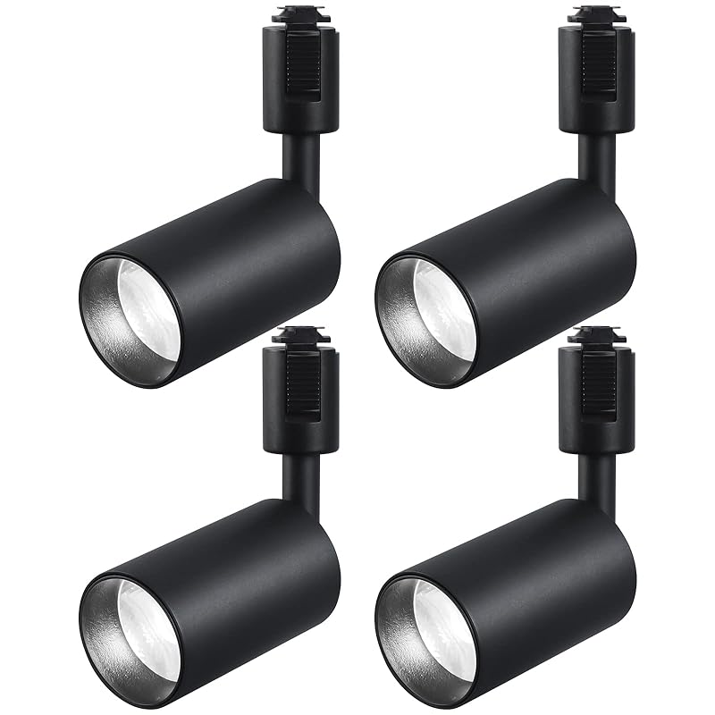 ygdesign ライティングレール用スポットライト led スポットライト 100W相当 LED一体型照明 4個セット 昼白色 5000K-6000K ダクトレール用スポットライトライティングバー