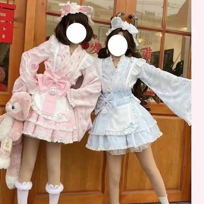 【2枚購入で100円OFF】オリジナルスーツ和ロリータメイド日系ポンポン洋装がかわいい 品質良い