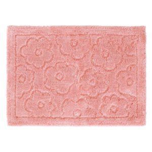 (40個セット) バスマット/お風呂マット (45×65cm ピンク) 長方形 洗える 防滑加工 ポリエステル クリュム (脱衣所)