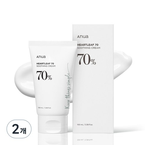 ドクダミ70スージングクリーム, 100ml, 2個