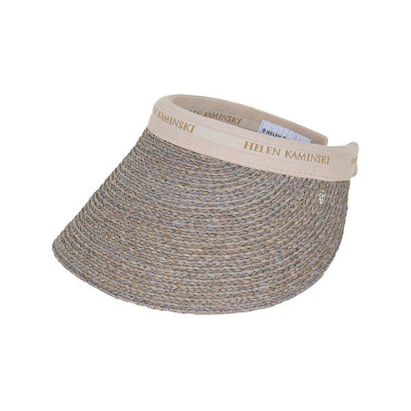 25FW 女性 ビアンカ 12 バイザーハット エクリプスメランジナチュラルロゴ HAT51794 ECLIPSEMELANGE