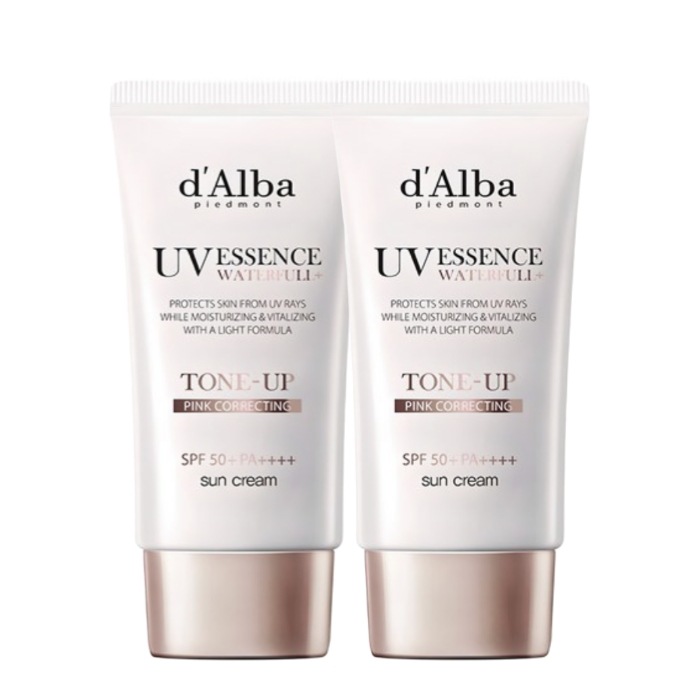 ヴィーガン ウォータフル ピンク トーンアップ サンクリーム SPF50+ PA++++ 50ml × 2本セット