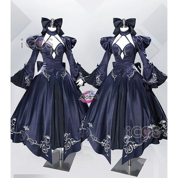 【予約商品】2026新作 Insでも話題に ICOS　FGO　セイバー/アルトリア・ペンドラゴンオルタ　第3再臨　コスプレ衣装　長Ver
